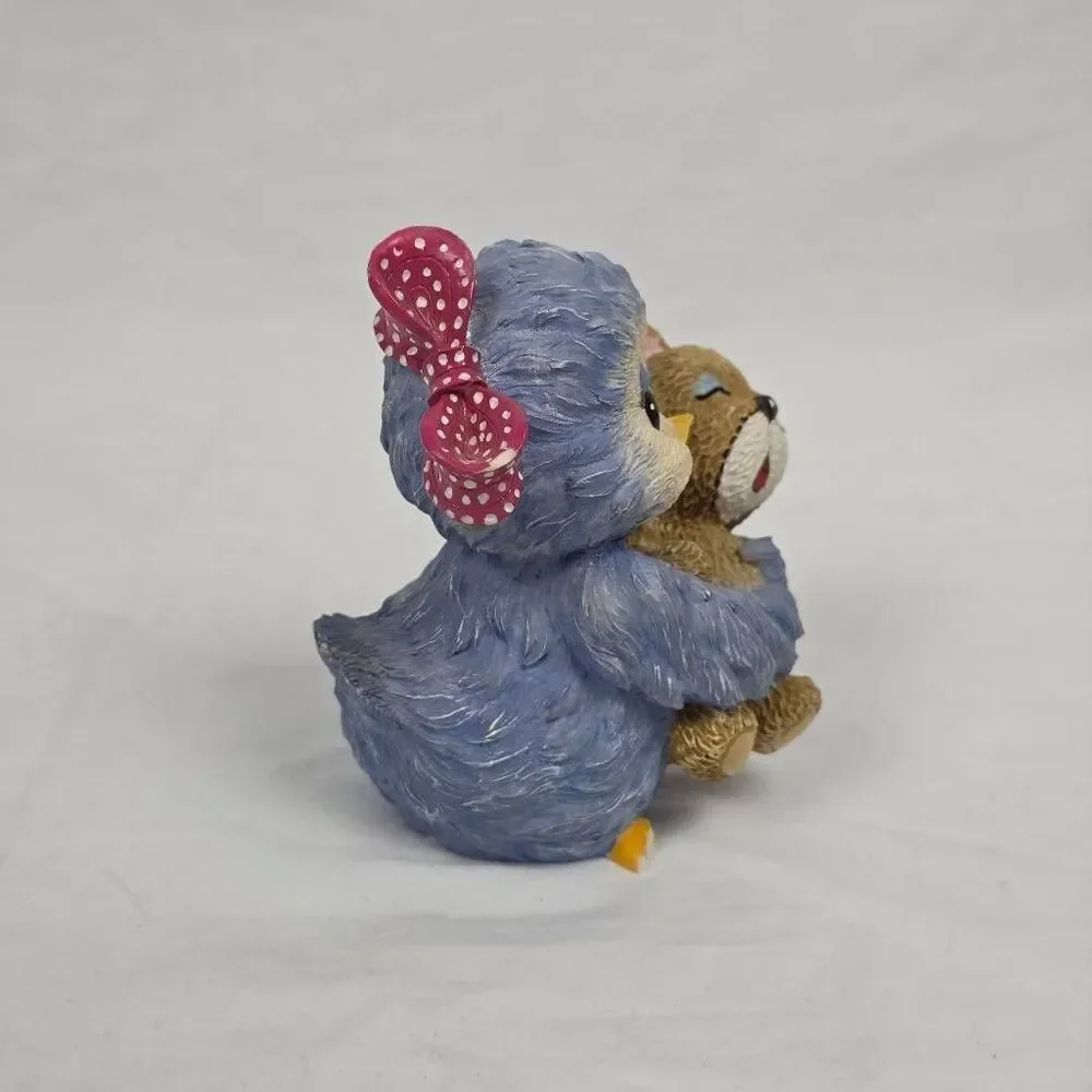 1998 Sonshine Promises Blue Bird & Teddy Figurine